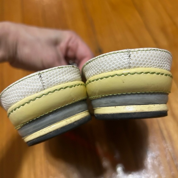 Vintage Cole Haan Air Mule Slide Women's Sz 8 B Green/White Slip On Bit Loafers - Picture 6 of 10